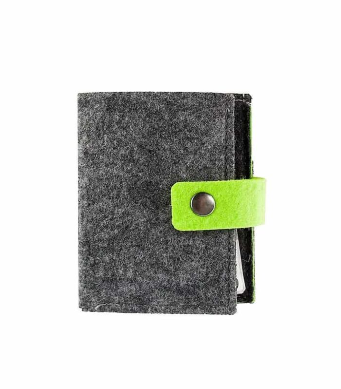 Eco-neutral Felt Cards Holder - Dark Grey
