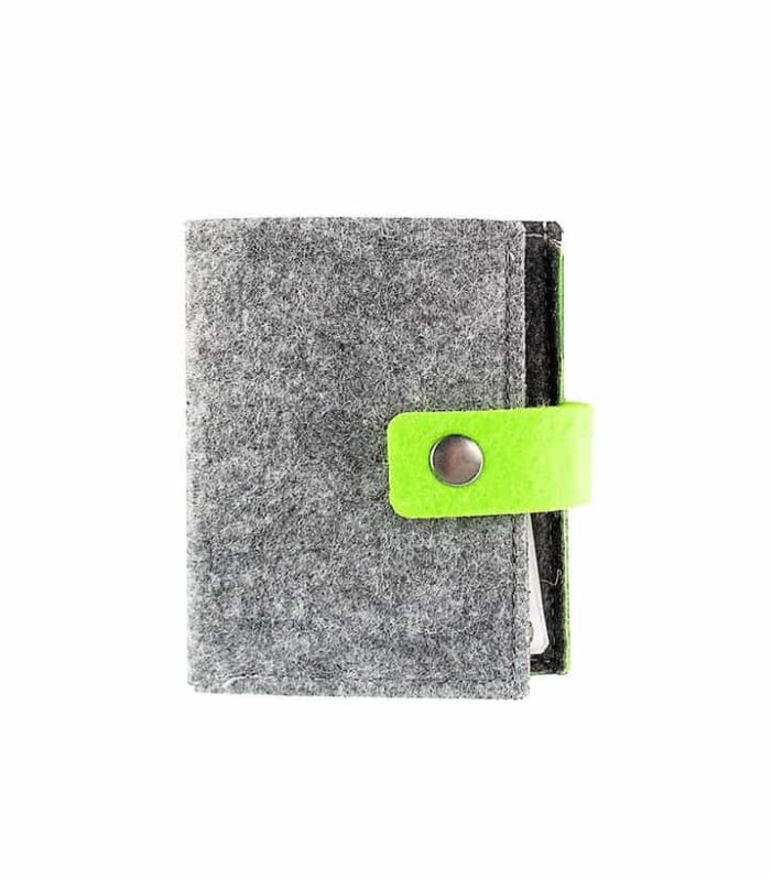 Eco-neutral Felt Cards Holder - Light Grey