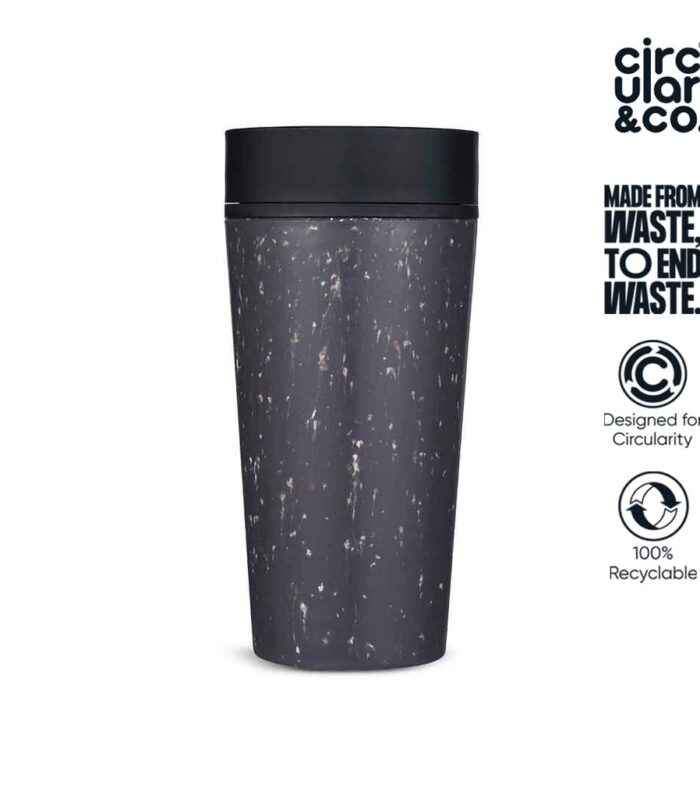 Circular Cup 12oz Grey & Ink