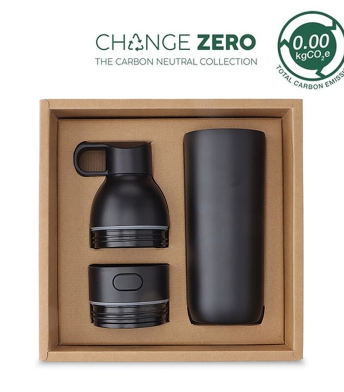 RUVO - CHANGE ZERO 2-in-1 Modular Hydration Gift Set - Black