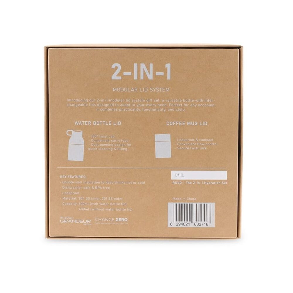 RUVO - CHANGE ZERO 2-in-1 Modular Hydration Gift Set - Navy Blue - Image 8