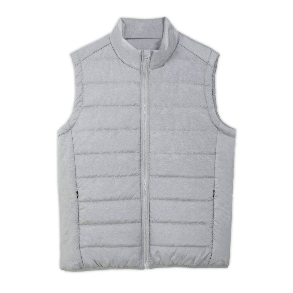 Santhome Zip Up Puffer Vest - Image 2
