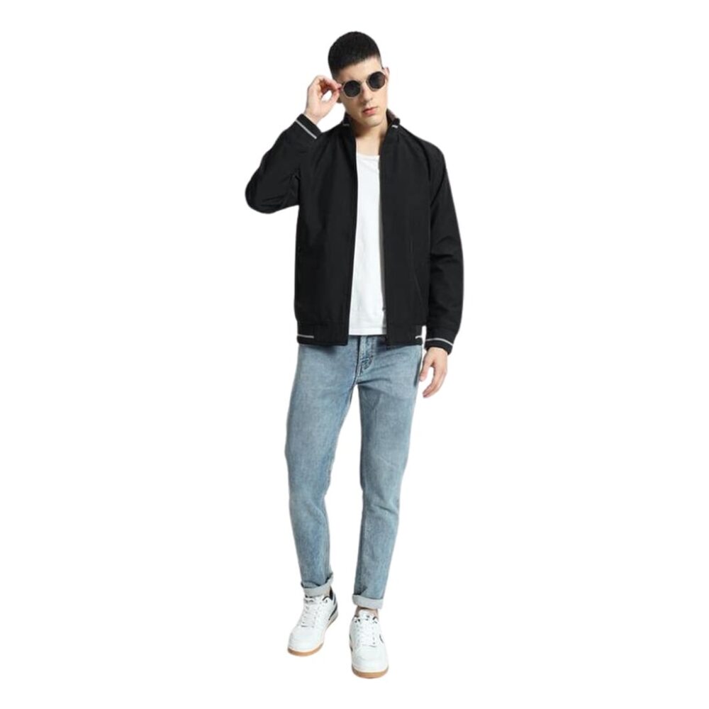 VARSITY - SANTHOME Men's Lightweight Reversible Bomber Jacket - Image 7