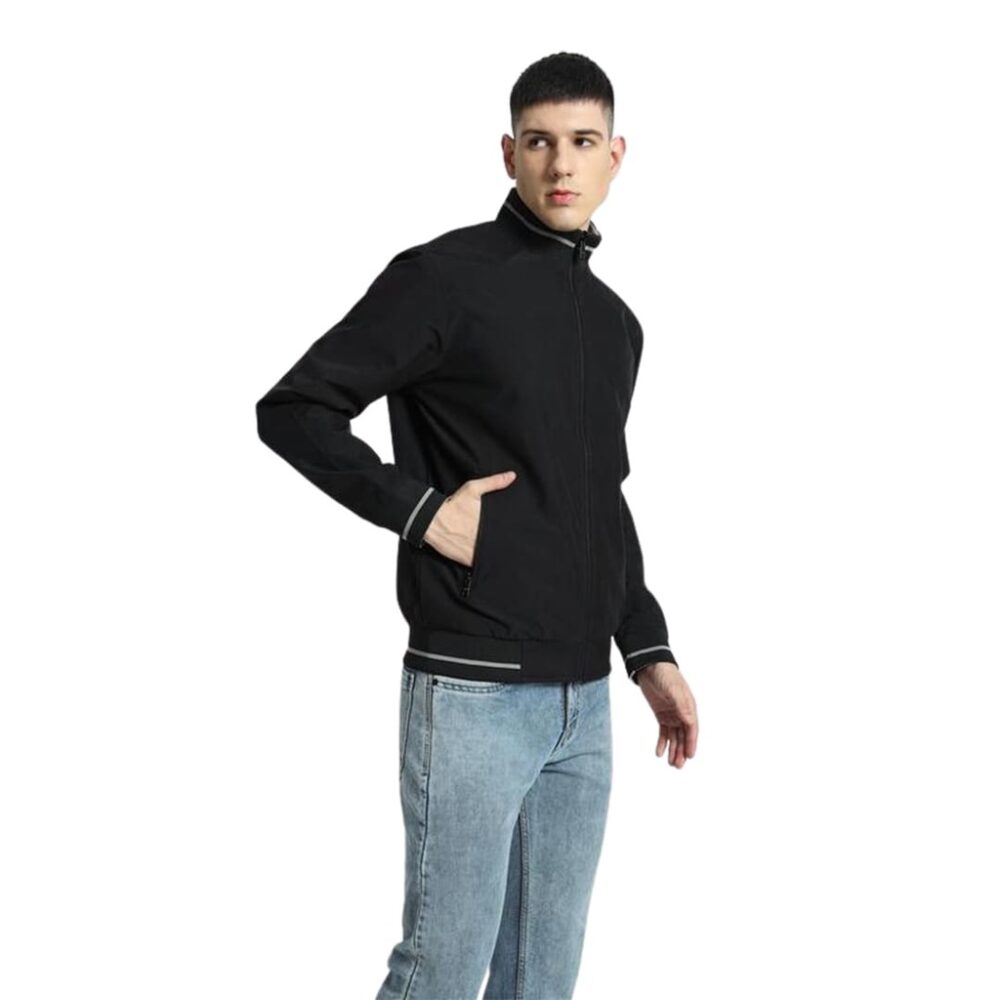 VARSITY - SANTHOME Men's Lightweight Reversible Bomber Jacket - Image 3