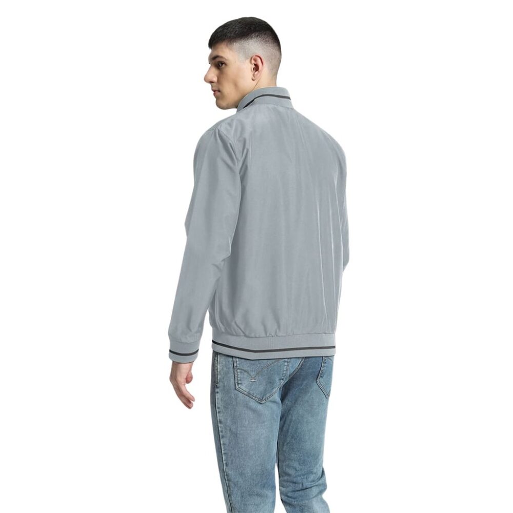 VARSITY - SANTHOME Men's Lightweight Reversible Bomber Jacket - Image 4