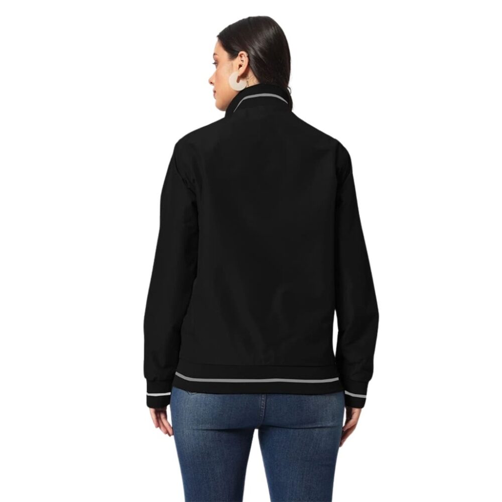 VARSITY - SANTHOME Women's Lightweight Reversible Bomber Jacket - Image 5