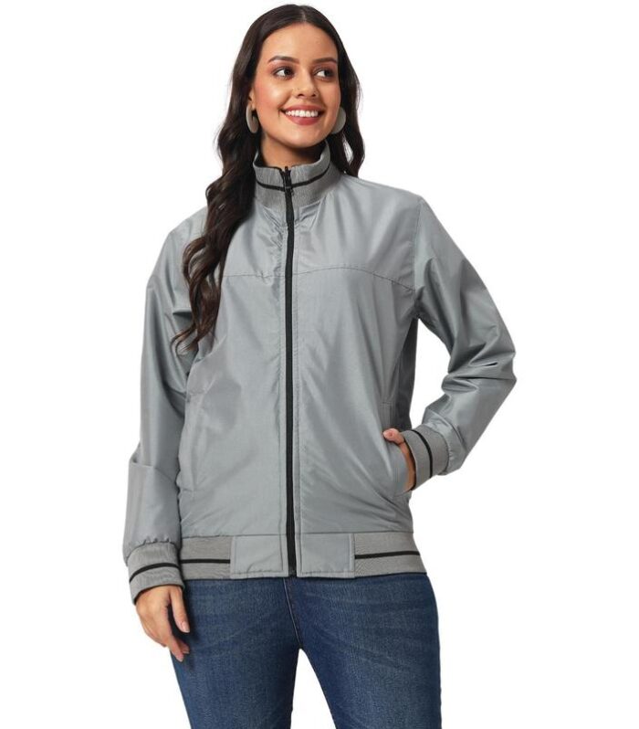 VARSITY - SANTHOME Women's Lightweight Reversible Bomber Jacket